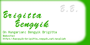 brigitta bengyik business card